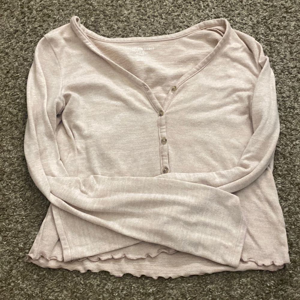 Pink Buttoned Long Sleeve